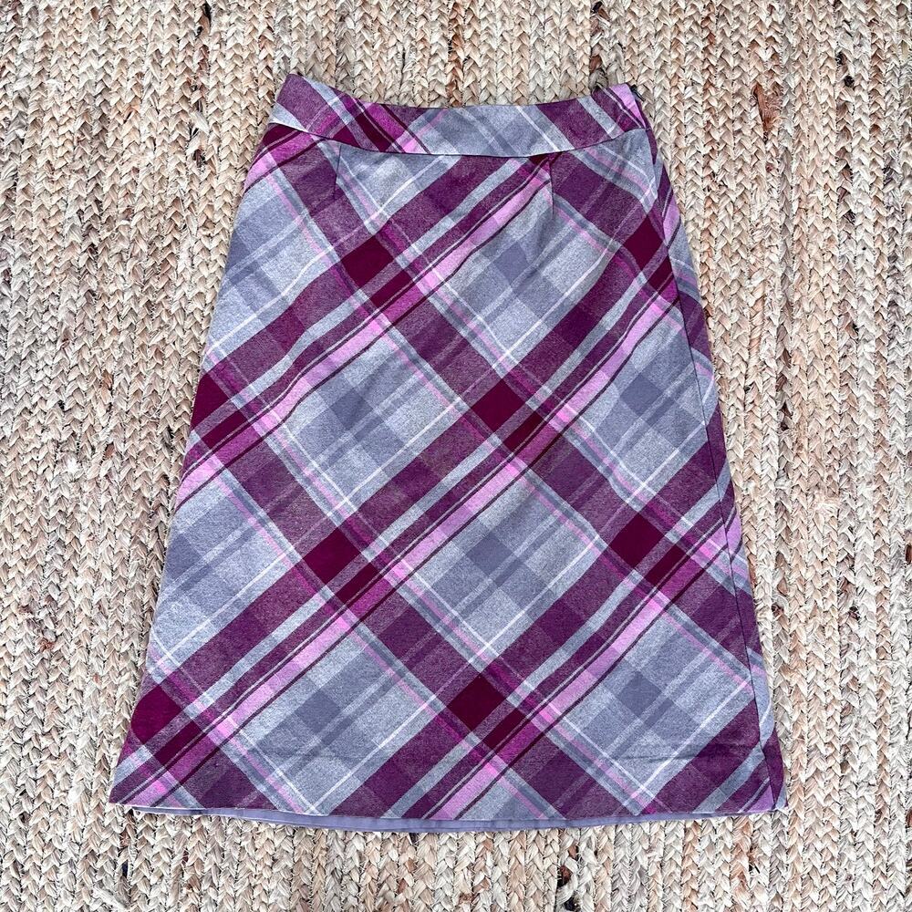 Vintage 90s Pendleton plaid wool skirt